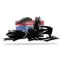 Polisport 75-902-12 MX Plastics Kit Black for Honda CRF250R 10/CRF450R 09-10