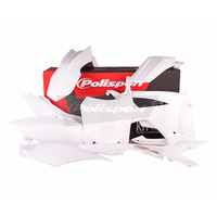 Polisport 75-905-61 MX Plastics Kit White for Honda CRF250R 14-17/CRF450R 13-16