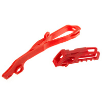 Polisport 75-906-06 Chain Guide & Slider Kit Red for Honda CRF250R 10/CRF450R 09-10