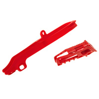 Polisport 75-906-07 Chain Guide & Slider Kit Red for Honda CRF250R 11-13/CRF450R 11-12