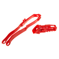 Polisport 75-906-08 Chain Guide & Slider Kit Red for Honda CRF250R 14-17/CRF450R 13-16