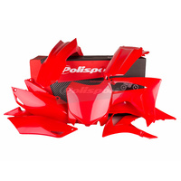 Polisport 75-906-28 MX Plastics Kit Red for Honda CRF250R 14-17/CRF450R 13-16