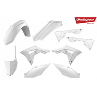 Polisport 75-907-20 MX Plastics Kit White for Honda CRF250 18-20/CRF450R 17-20