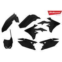 Polisport 75-907-65 MX Plastics Kit Black for Suzuki RMZ250 19/RMZ450 18-19