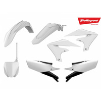 Polisport 75-907-67 MX Plastics Kit White for Yamaha YZ250F 19/YZ450F 18-19