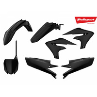 Polisport 75-907-68 MX Plastics Kit Black for Yamaha YZ250F 19/YZ450F 18-19