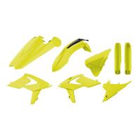 Polisport 75-907-89 MX Plastics Kit (Inc. Fork Guard Protectors) Fluro Yellow for Beta RR 2T/4T 18-19