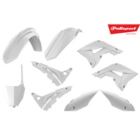 Polisport 75-908-20 Restyle MX Plastics Kit (Inc. Air Box Covers) White for Honda CR125/250 02-07