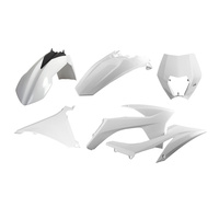 Polisport 75-908-54 Enduro Plastics Kit White for KTM EXC/EXCF 12-13