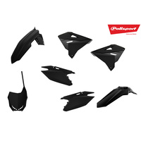 Polisport 75-908-65 Restyle MX Plastics Kit Black for Suzuki RM125/250 01-08