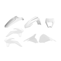 Polisport 75-908-79 Restyle MX Plastics Kit White for KTM EXC/EXC-F 14-16