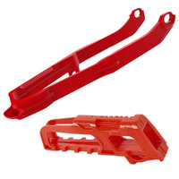Polisport 75-910-11 Chain Guide & Slider Kit Red for Honda CRF250R/CRF250RX 20-22/CRF450R/CRF450RX 19-22