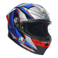 AGV K6 S Slashcut Blue/Red Helmet
