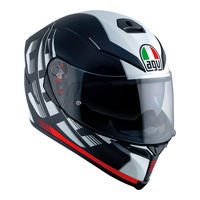 AGV K5 S Darkstorm Matte Black/Red Helmet