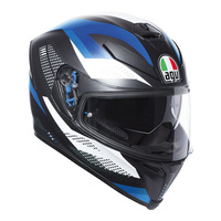 AGV K5 S Marble Matte Black/White/Blue Helmet