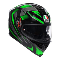 AGV K-5 S Helmet Hurricane 2.0 Black/Green