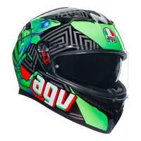 AGV K3 Kamaleon Black/Red/Green Helmet