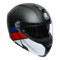 AGV Sportmodular Layer Carbon/Red/Blue Helmet