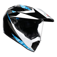 AGV AX9 Helmet North Black/White/Cyan