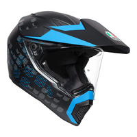 AGV AX9 Helmet Antartica Matte Black/Cyan