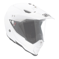 AGV Replacement Peak w/Aluminium Screws for AX-8 Dual Evo Helmet White