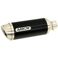 Arrow 51506AON Street Thunder Dark Aluminium Slip-On Muffler w/Carbon End Cap for Honda CBR 125 R 11-16