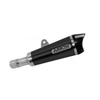 Arrow 52507XKN X-Kone Dark Stainless Steel Slip-On Muffler w/Carbon End Cap for Honda MSX/Grom 125 16-20