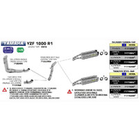 Arrow 71362MI Central Link Pipe for Yamaha YZF 1000 R1 07-08