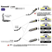 Arrow 71477MI Link Pipe for Original Collectors for Kawasaki Z800 13-16