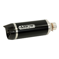Arrow 71817AKN Street Thunder Dark Aluminium Slip-On Muffler w/Carbon End Cap for Yamaha MT-07 14-20/Tracer 700 16-19