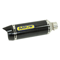 Arrow 71817MK Street Thunder Carbon Slip-On Muffler w/Carbon End Cap for Yamaha MT-07 14-20/Tracer 700 16-19