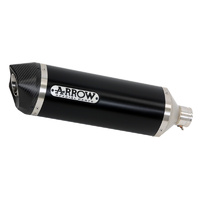 Arrow 71824AKN Race-Tech Dark Aluminium Slip-On Muffler w/Carbon End Cap for BMW S 1000 R 14-16/S 1000 RR 15-16