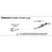 Arrow 72089PD Titanium Collector Pipe for Husqvarna TE 250/TC 250 09-11