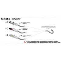 Arrow 72106PD Stainless Steel Racing Collector Pipe for Yamaha WR 250 F 12-13