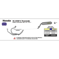 Arrow 72606AO Race-Tech Aluminium Slip-On Muffler w/Steel End Cap for Honda XL 650 V Transalp 00-07