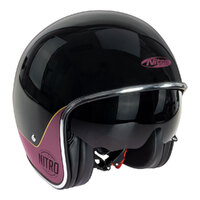 Nitro X582 Helmet Tribute Black/Candy Red