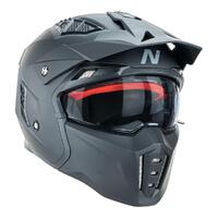 Nitro NZ302 Commando Matte Black Helmet
