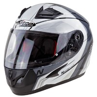 Nitro N2400 Helmet Pioneer Black/White/Silver 