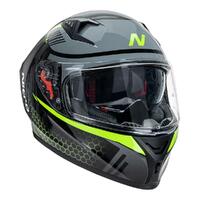 Nitro N501 Black/Green Helmet