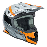 Nitro MX700 Recoil Grey/Black/Orange Helmet