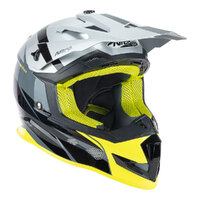 Nitro MX700 Recoil Gunmetal/Black/Silver/Fluro Yellow Helmet