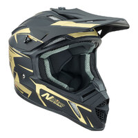 Nitro MX760 Satin Black/Gold Helmet