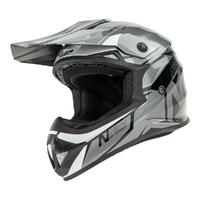 Nitro MX620 Junior Helmet Gunmetal/Black/Silver