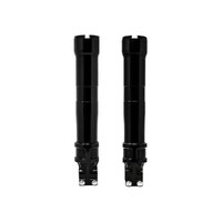 Alloy Art AA-49LLFL-2ABS Next Gen 49mm Lower Fork Legs Black Anodized for FLH 14-Up ABS