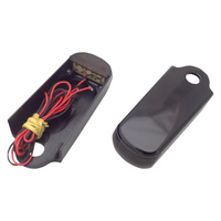 Alloy Art AA-SSL-BS Strut Light Kit w/Red Run/Brake Amber Turn Signal Black for Softail Blackline/Slim 11-17