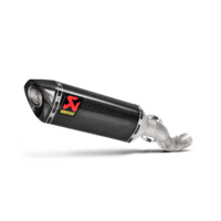 Akrapovic Slip-On Line Carbon Muffler System w/Carbon End Cap for Aprilia RSV4 15-16