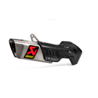 Akrapovic Slip-On Line Titanium Muffler System w/Carbon End Cap & Heat Shield for Ducati Multistrada 1200/1200 S 15-18