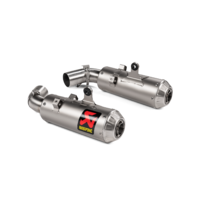 Akrapovic Slip-On Line Titanium Muffler System w/Titanium End Cap for Ducati Hypermotard 950/950 SP 19-20