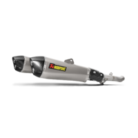 Akrapovic Slip-On Line Titanium Muffler System w/Carbon End Cap for Kawasaki ZZR 1400/ZX14R 12-19