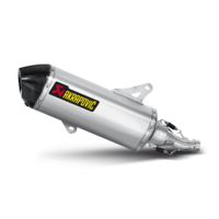 Akrapovic Slip-On Line Stainless Steel Muffler System w/Carbon End Cap for Piaggio Beverly 350 Sport Touring 12-16